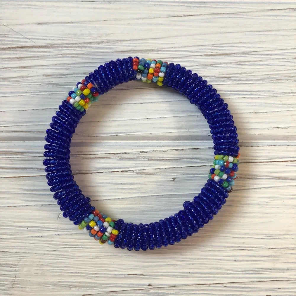 Vintage Native American Bead Cuff Bracelet